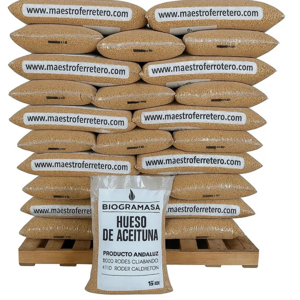 Biogramasa 77 worki z pestkami oliwek 15 kg